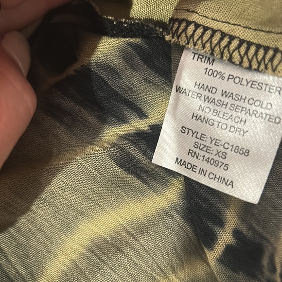 Festival top with fringe. Size XS - Picture 4 of 5